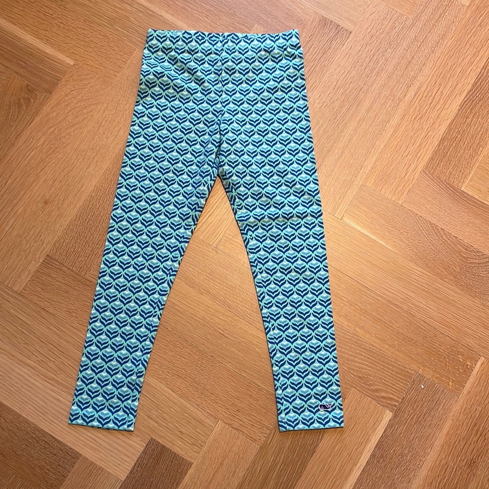 Vineyard Vines Diamond Whale Tail leggings size small 7-8